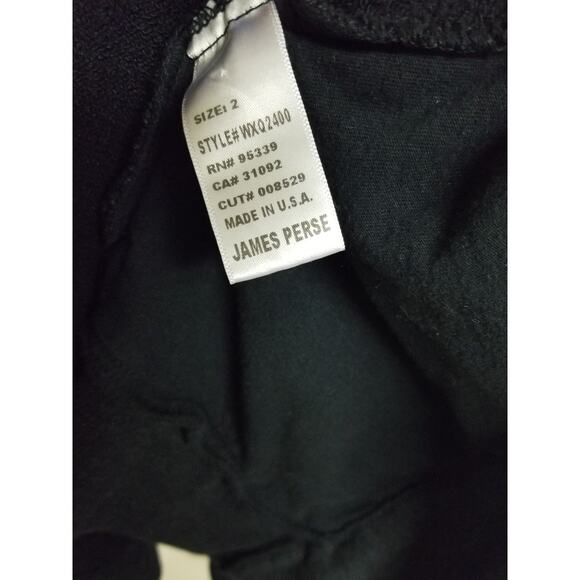 LKNW FRENCH TERRY DRAPE JACKET IN BLACK BY James Perse! SZ 2! - Picture 5 of 6